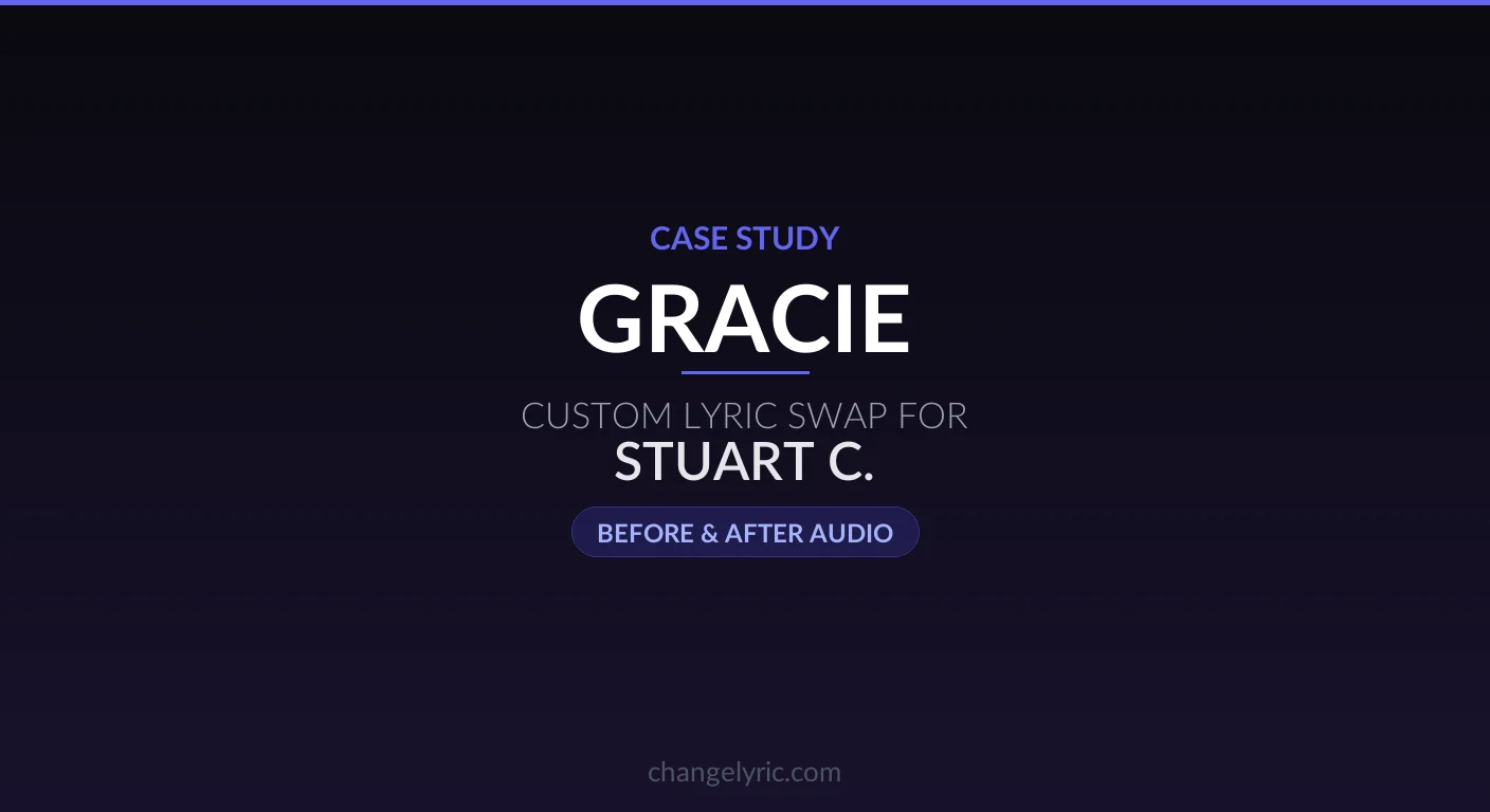 Gracie by Ben Platt - custom name swap for father-daughter wedding dance