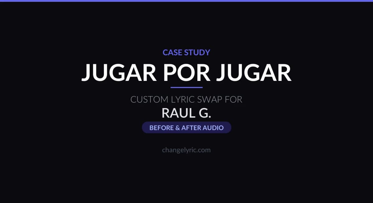 Jugar por Jugar by Joaquín Sabina - custom personal lyric rewrite