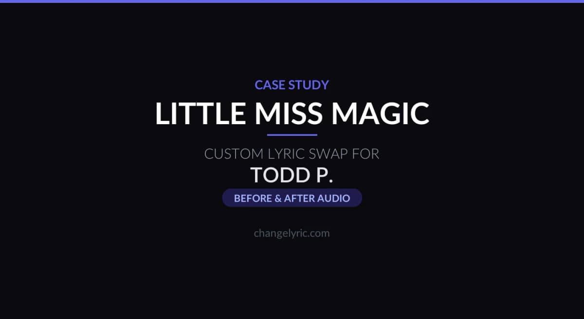 Jimmy Buffett's Little Miss Magic personalized with name Carmen