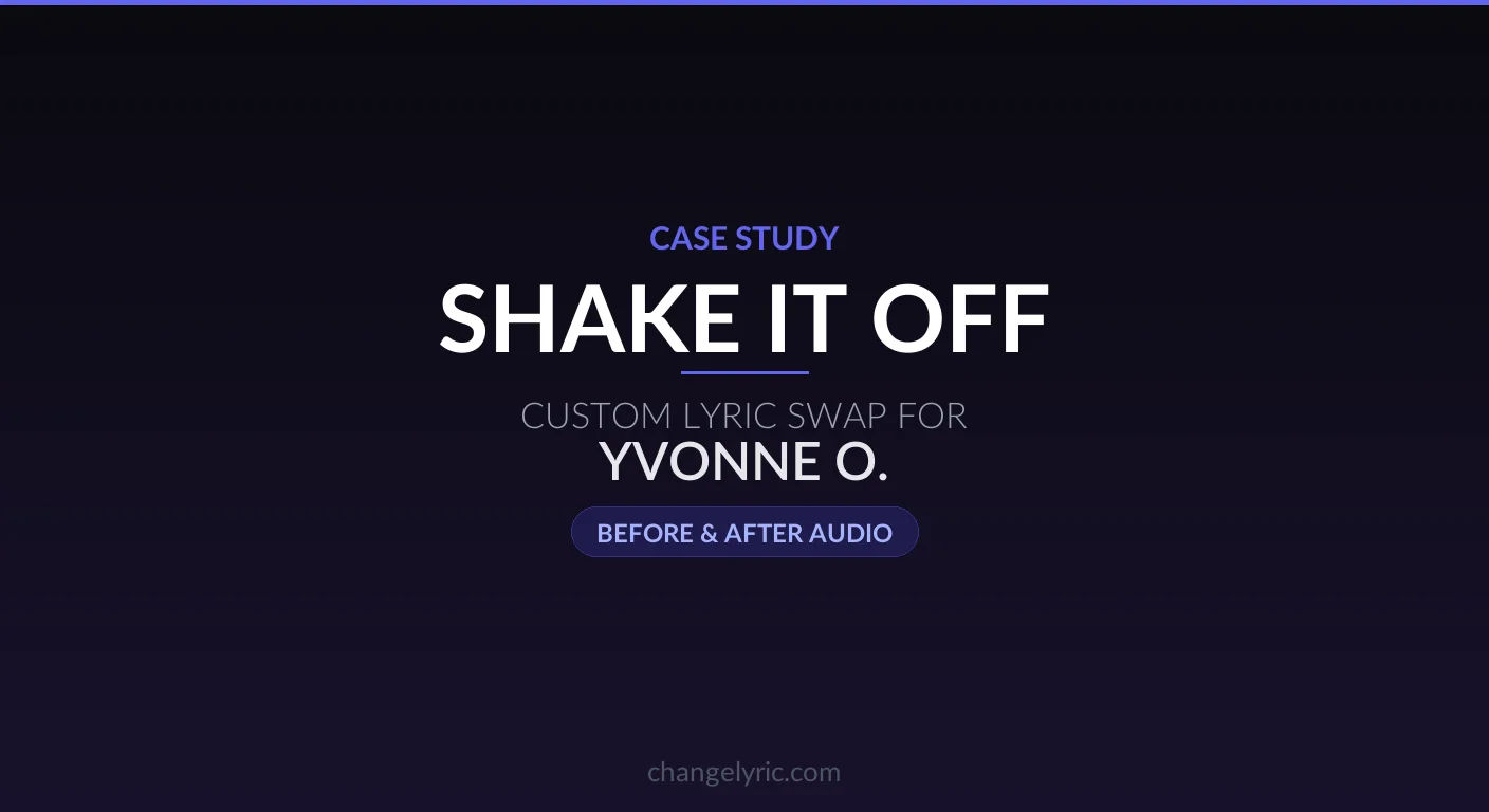 Shake It Off custom lyric swap for ophthalmology graduation video